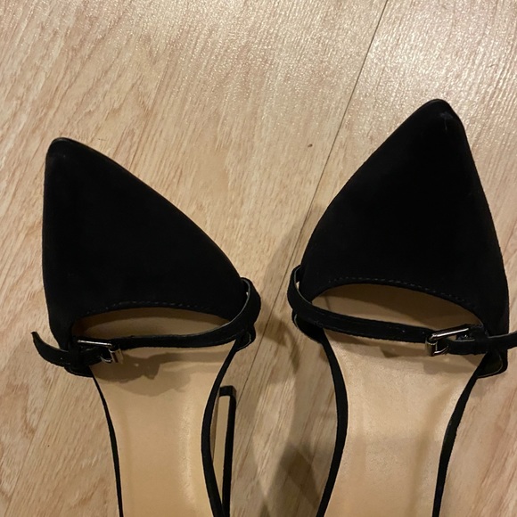 JUSTFAB Fawne black velvet gladiator pointy heels - Picture 8 of 16